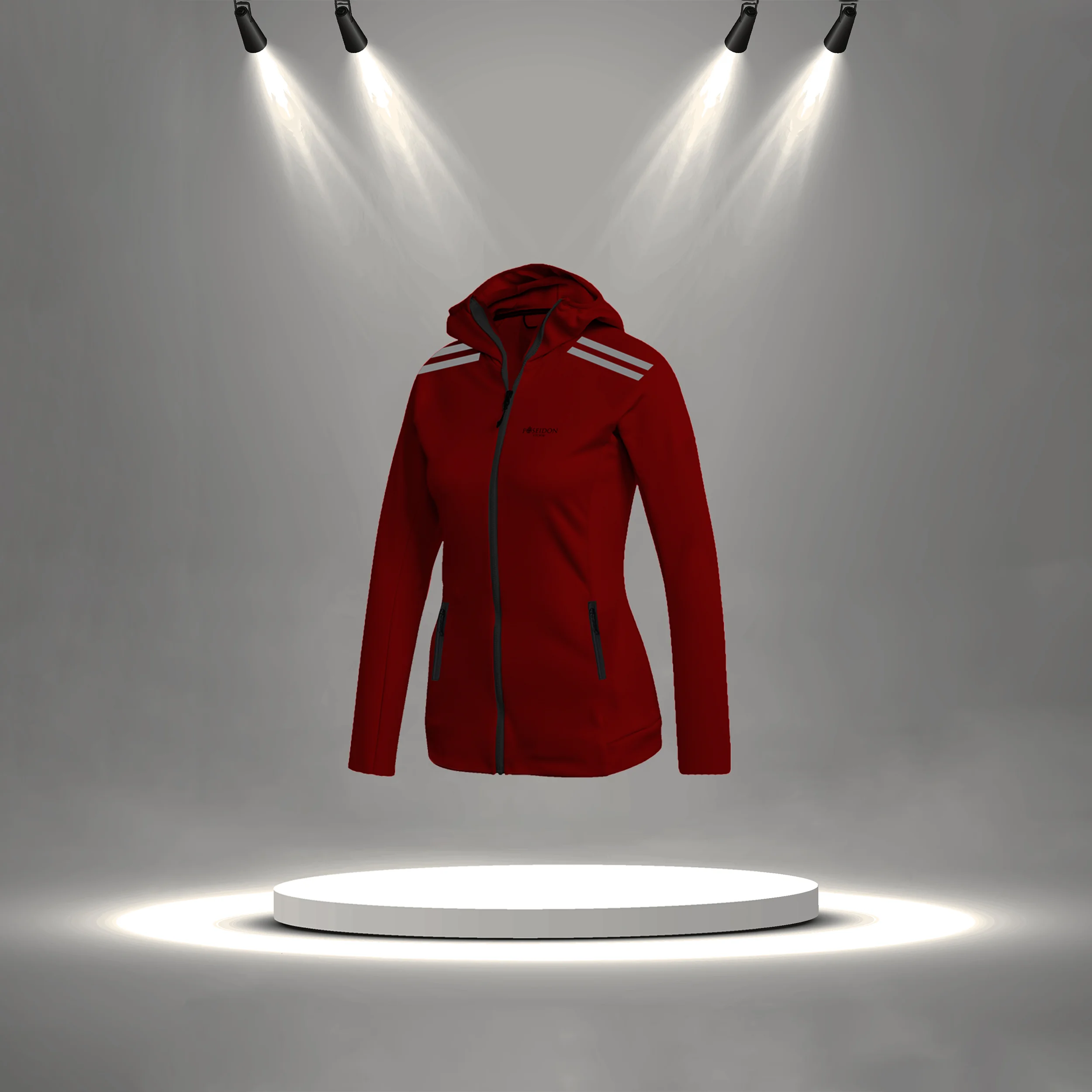 Женский бордовый тканевый замок на молнии стильный комплект для бега и ходьбы