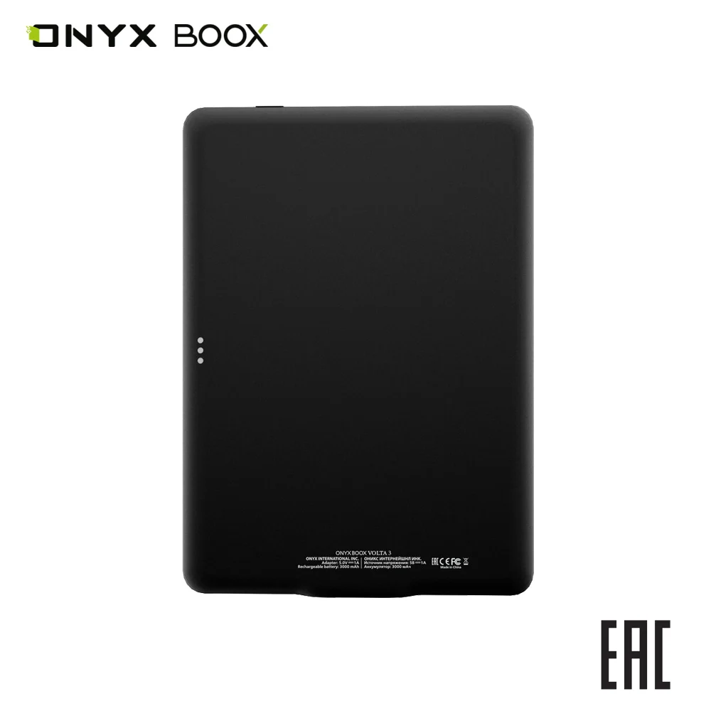 Электронная книга ONYX BOOX Volta 3 . Экран E Ink Carta 6’’. Подсветка и сенсорное