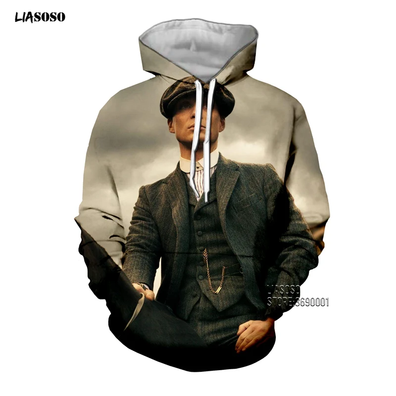 20 LIASOSO 3D принт для женщин и мужчин Peaky Blinders толстовки с капюшоном Повседневная Верхняя одежда уличная X2658 - Цвет: 20