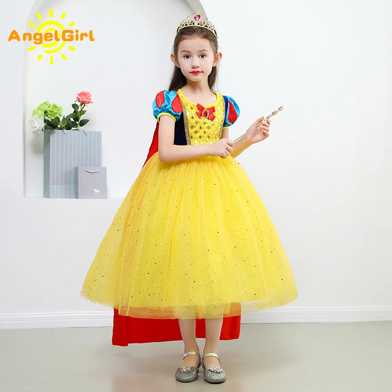 

AngelGirl Christmas Gift Princess Dresses Cosplay Costume for Kids Home Party Cosplay Sophia Dress Birthday Gift Graceful Dress
