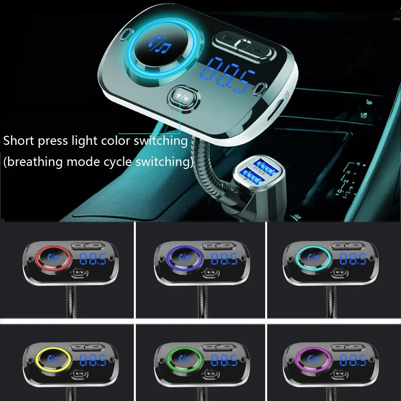 Bluetooth MP3 плеер автомобильный fm передатчик аудио mp3 с 3V.1A Quick Charge Dual USB Автомобильное