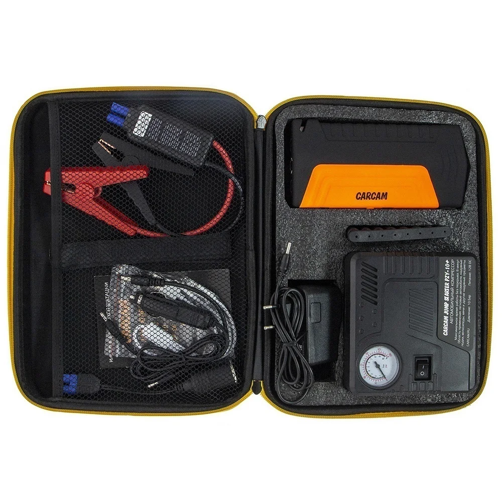 CARCAM JUMP STARTER PZY-10+ с пуско-зарядным устройством на 16800 мАч и компрессором |
