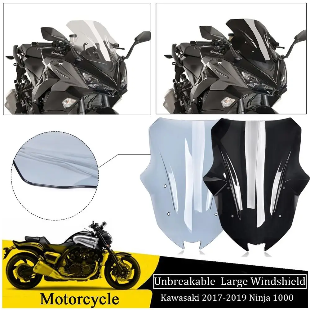 Ветровое стекло для Kawasaki Ninja1000 Z1000SX 2017 2018 2019 Ninja 1000 Fly screen большой ветровой экран