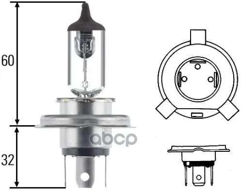 Лампа H4 24v 75/70w Standart 8gj002525-251 HELLA арт. 8GJ002525-251 |