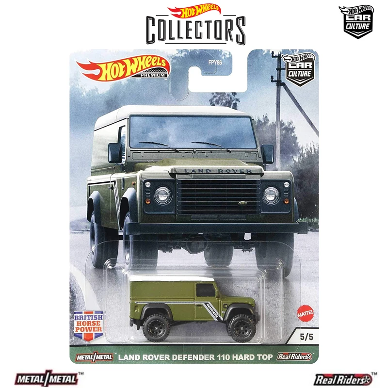 

Hot Wheels Premium Car Culture «британская лошадь мощная» 2020 металлический корпус Land Rover Denfender подарки Детские игрушки для детей литые под давлением