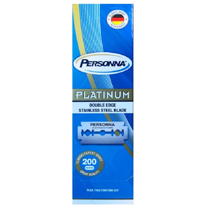 Двусторонние лезвия для Т-образного станка Personna Platinum (200 лезвий) | Красота и