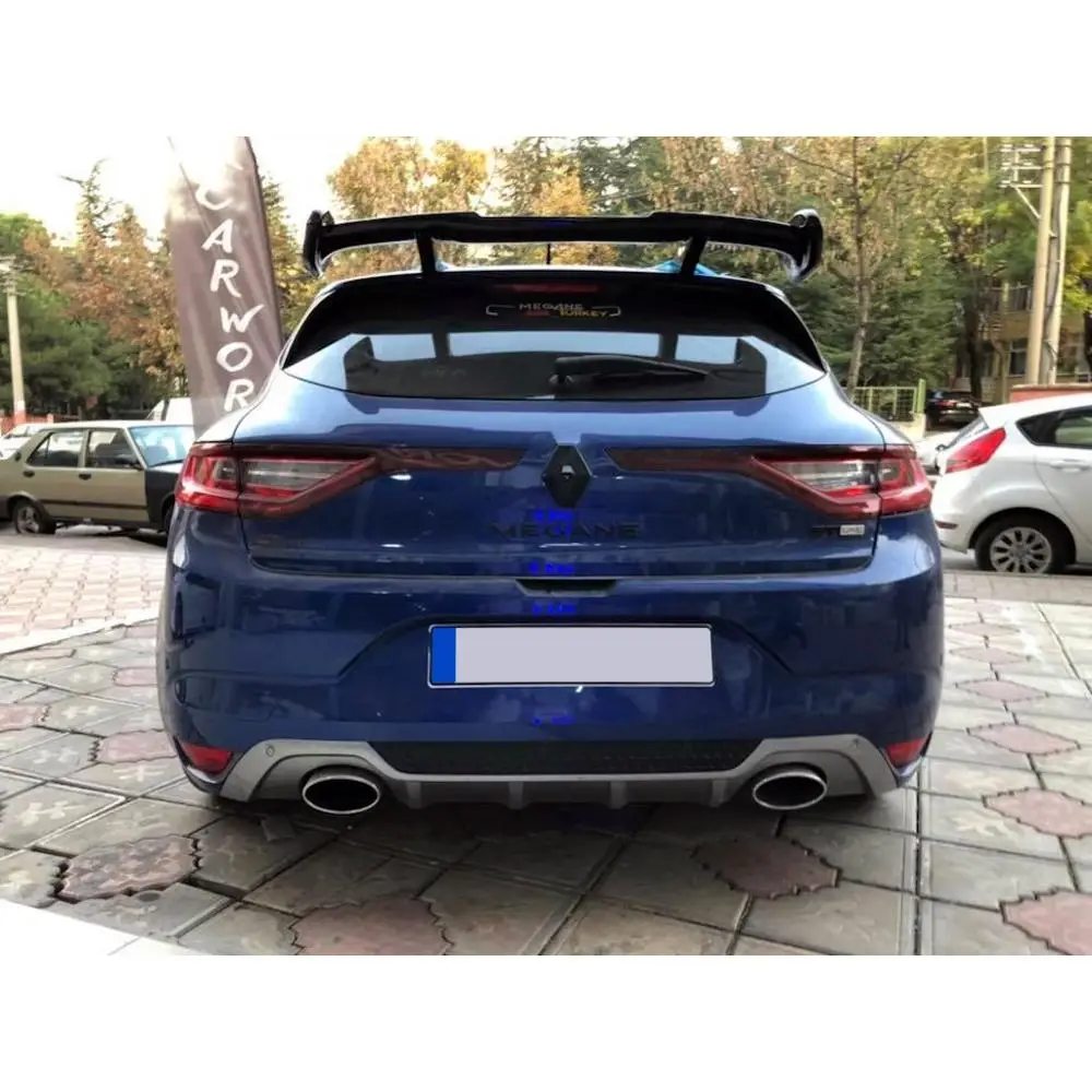 Аксессуары для Renault Megane 4 спойлер хэтчбека черный пианино 2016 + |