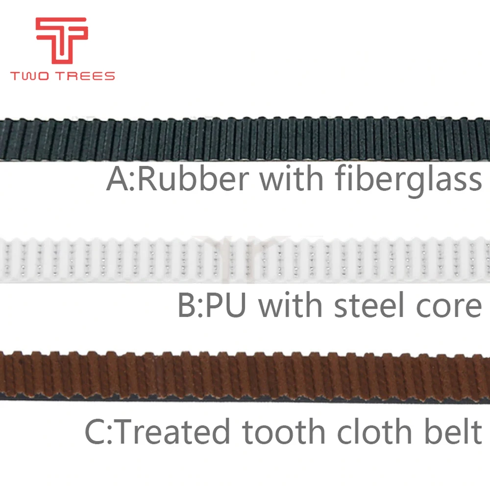 Ремень ГРМ черного цвета 10 метров ширина 6 мм GT2 для 3D принтера шкив из полиуретана