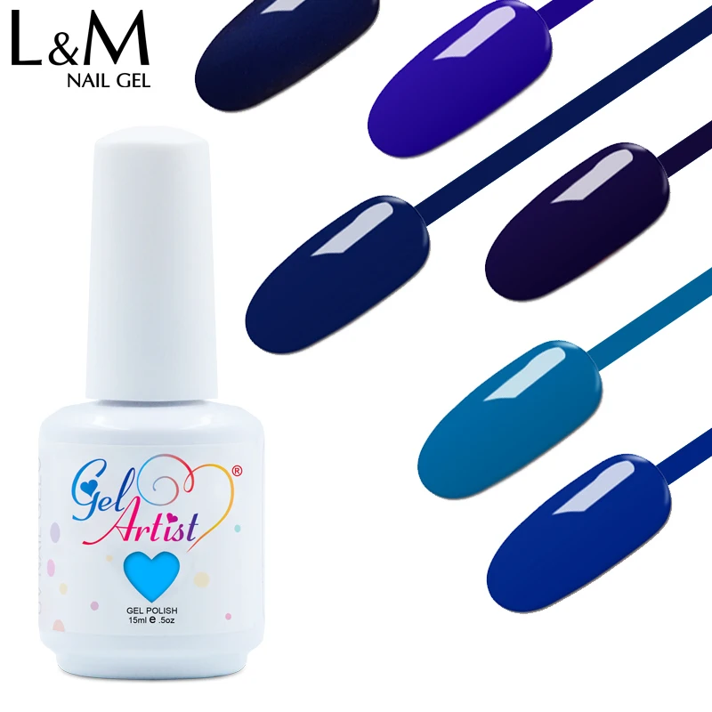 Gelartist 12 шт./компл. классический аристократический голубой гель для ногтей нюдовой