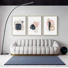 Геометрический минималистичный настенный постер, абстрактная Золотая Роскошная картина, современные скандинавские модные картины для гостиной, украшение для дома