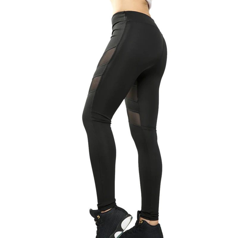 Cool Black Loozykit Женские Бесшовные Спортивные Леггинсы для фитнеса Черные Серые сетчатые штаны для йоги одежда для спортзала и бега леггинсы Mujer Deporte - Цвет: Cool Black