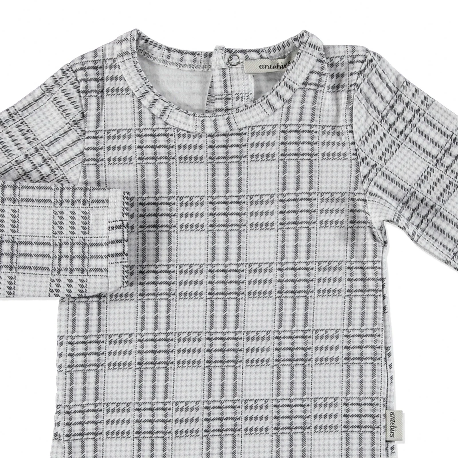 Детские боди с длинными рукавами из органической клетчатой ткани ebek Antebies |