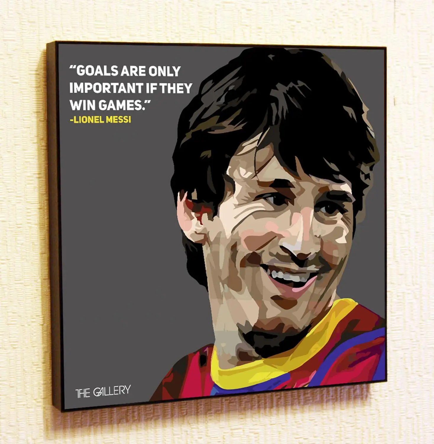 Лионель Месси Картина Постер в стиле поп арт Футбол плакат принт декор Барселона