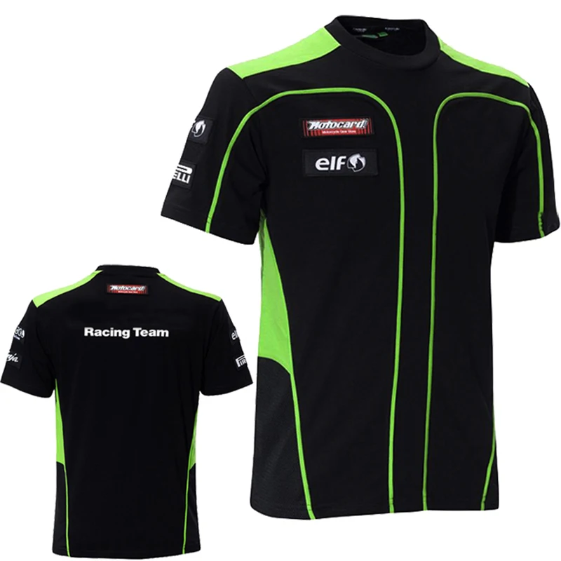 

Для Kawasaki летняя футболка для езды на мотоцикле Moto Gp Лидер продаж одежда для езды на велосипеде на открытом воздухе Летние черные/зеленые муж...