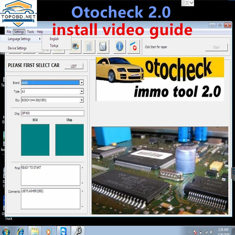 Горячая Распродажа, программное обеспечение Immo Otochecker 2,0 OTO Checker Cleaner, усовершенствованная система ремонта Immo для иммобилайзера, программное обеспечение отоchecker