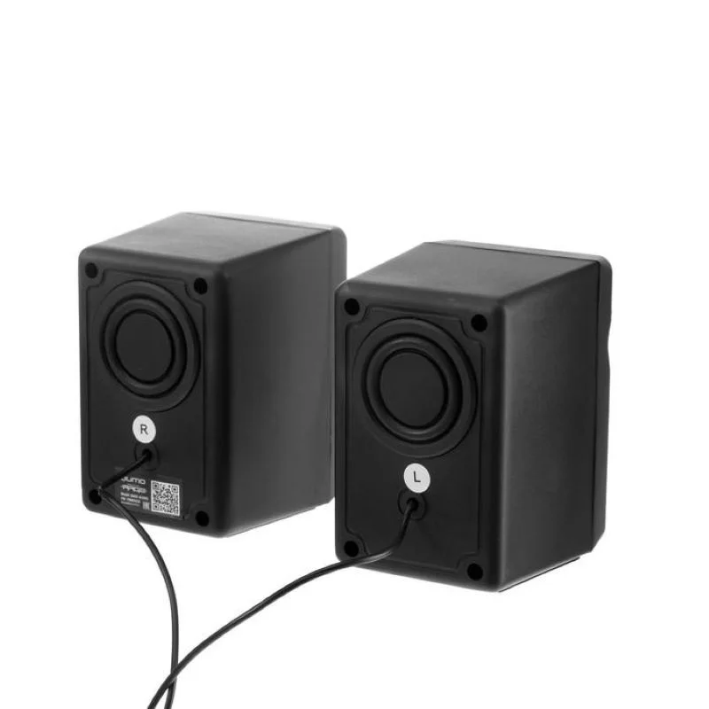 Колонки Активные Qumo Rage AS005 10 ВТ 2.0 объемное звучание синяя подсветка (отключаемая)