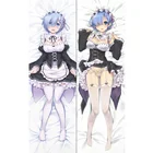 Брелок Дакимакура Re Zero - Rem мини с кольцом M0214