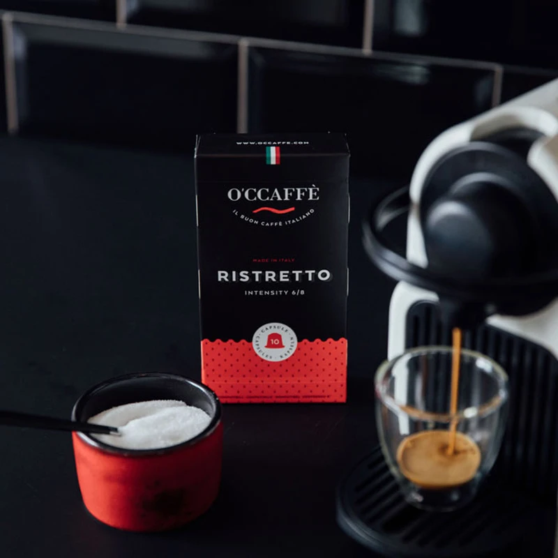 O&#x27CCAFFE Ristretto | Кофейные капсулы совместимые с Nespresso |10 штук| Кофе экстра медленной