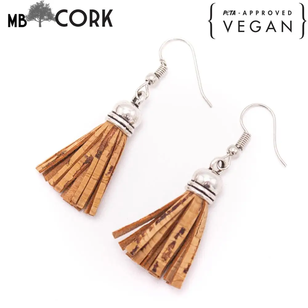 MB пробковые висячие серьги ручной работы оригинальные высококачественные