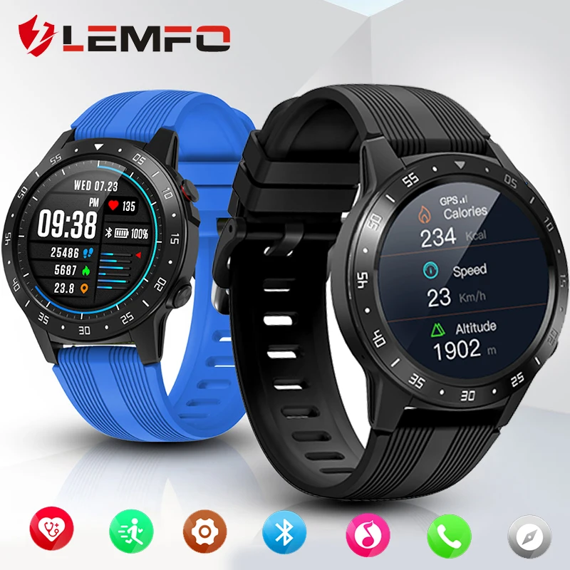 Умные часы LEMFO M5 с поддержкой SIM и Bluetooth, с функцией телефонного звонка, gps, умные часы для мужчин и женщин, IP67, водонепроницаемые часы с монитором сердечного ритма