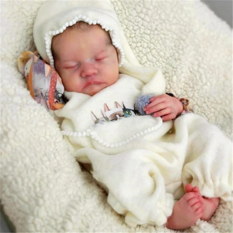RSG Bebe Reborn Baby Doll 17 дюймов реалистичные куклы новорожденных Леви винил Неокрашенный