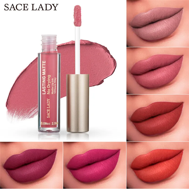 SACE LADY 23 цвета макияж Матовый Блеск жидкая помада блеск для губ водонепроницаемый
