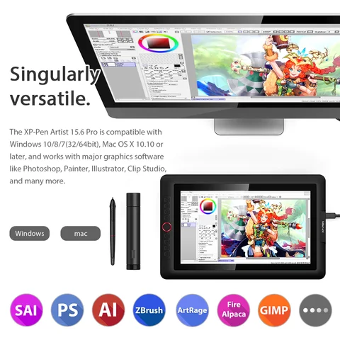 XPpen Artist 15.6 Pro графический планшет