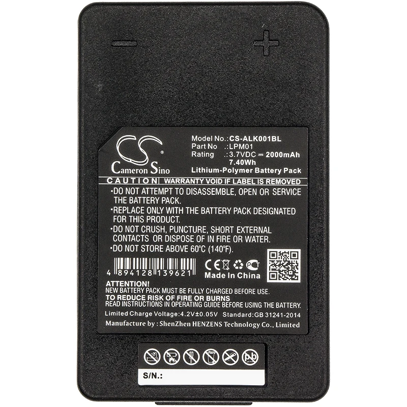 

Cameron Sino 2000mAh Battery for Autec LK NEO ,LPM01 , R0BATT00E10A0