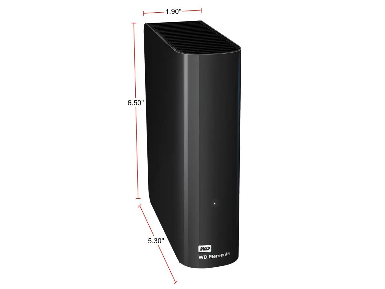 

WD Elements 10TB 3.5 "USB 3.0 Portable Desktop Black Disc (WDBWLG0100HBK-EESN)