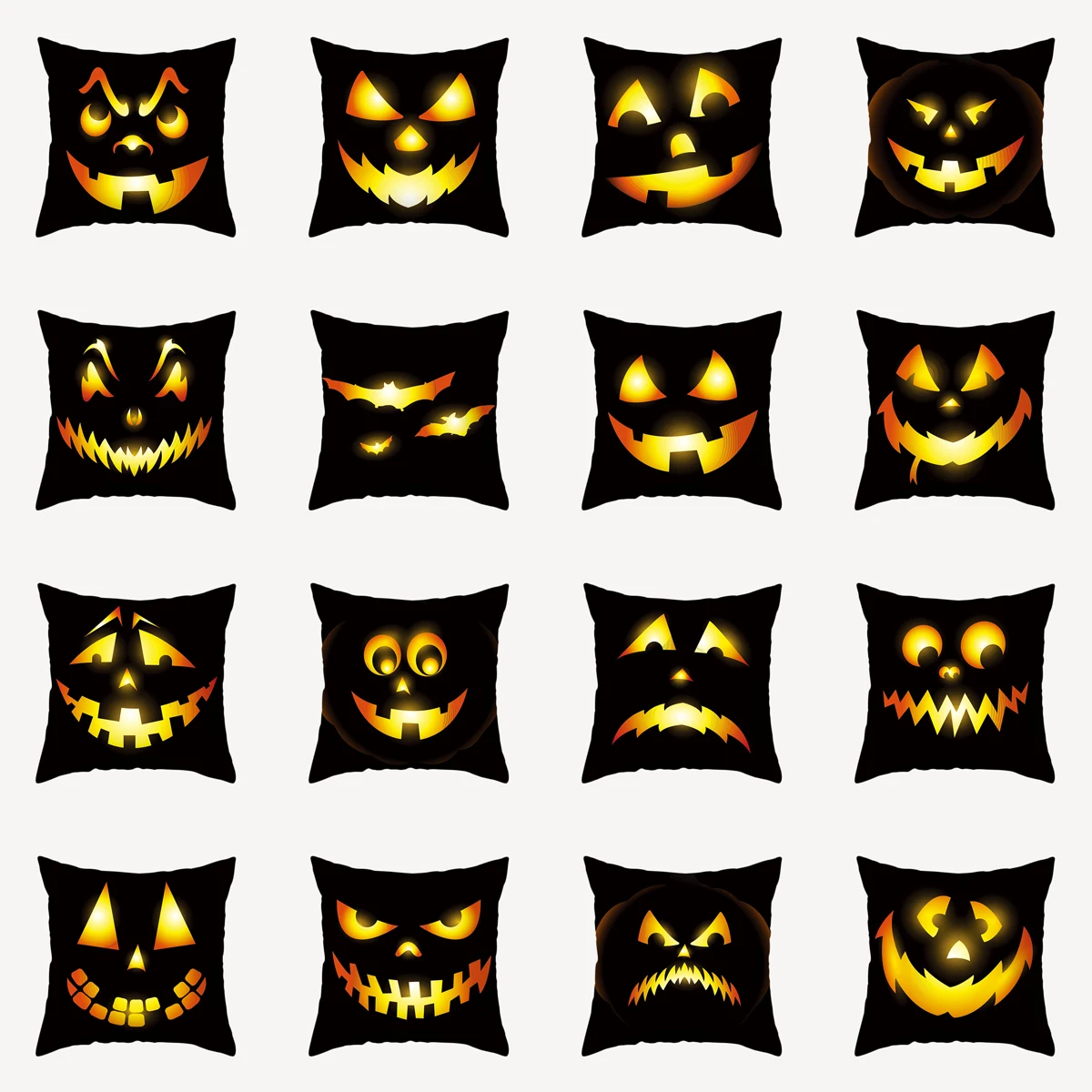 

Чехол ZHENHE с рисунком тыквы и улыбающегося лица, двухсторонняя наволочка с рисунком для телефона диагональю 18x18 дюймов