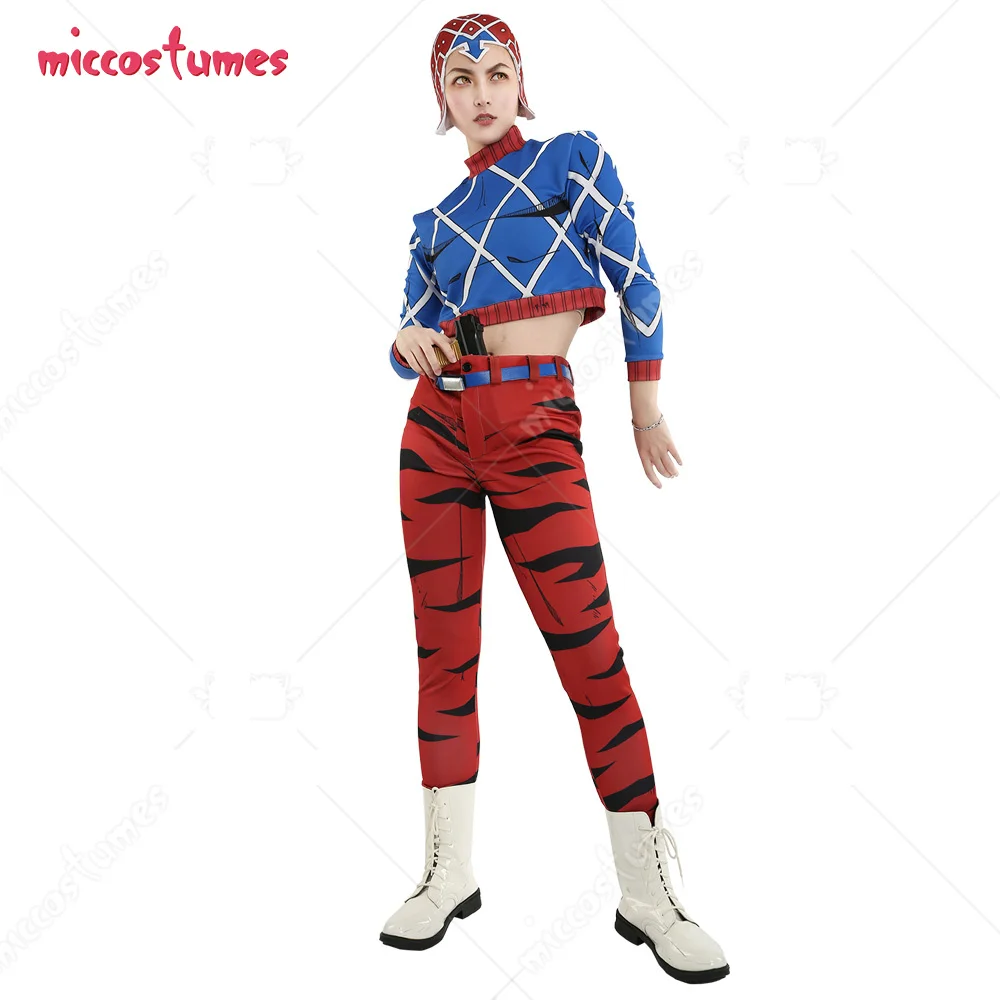 family halloween costumes Golden Wind Guido Mista Cosplay Costume for Women halloween costumes Women's Costumes