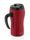 Кружка-термос с ручкой Черный Красный 500 мл Для кемпинга или на открытом воздухе Сохраняет теплый кофе или чай Горячие напитки Ноэль Подарок Офис Домашнее использование