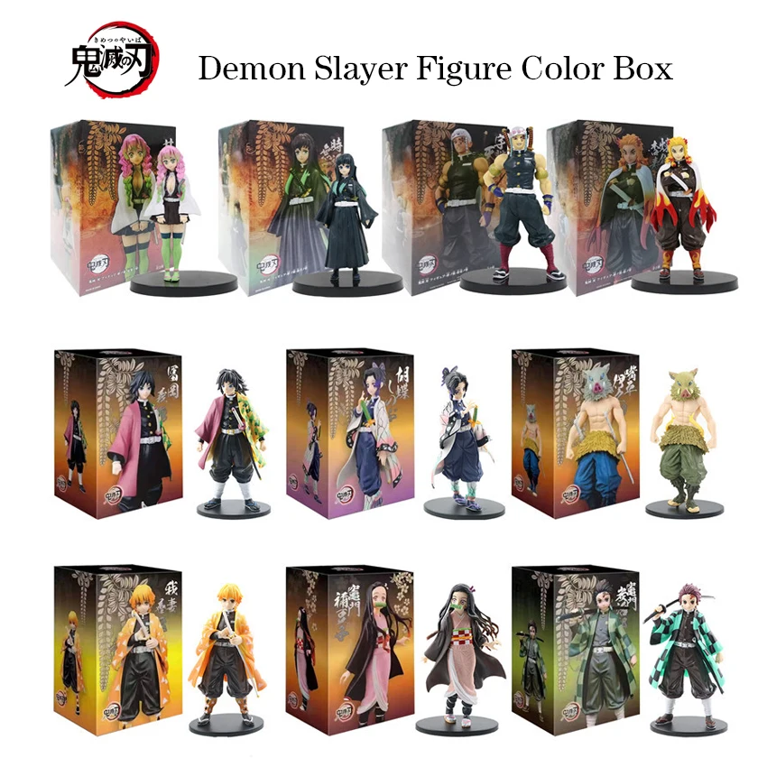 

Demon Slayer Anime Action Figure Tanjiro Kids Toys For Boys And Girls Inosuke Nezuko Tomioka Giyuu Zenitsu Agatsuma Car Ornament