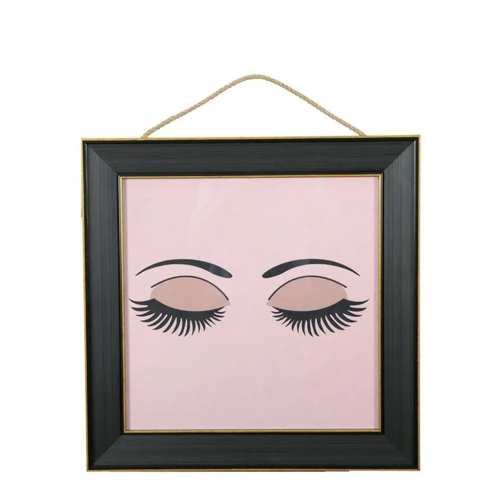

Digital Printed Table Eyelash With Glass Framed Glass