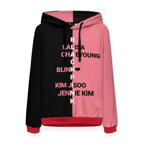 Женская толстовка 3D BLACKPINK