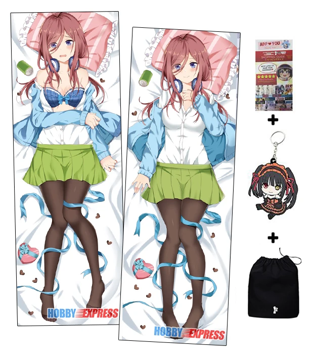ADP94042 Hobby Express аниме Dakimakura японское обнимающее тело Наволочки Чехол Quintuplets Miku Yotsuba Nino Itsuki Nakano - Цвет: ADP94042