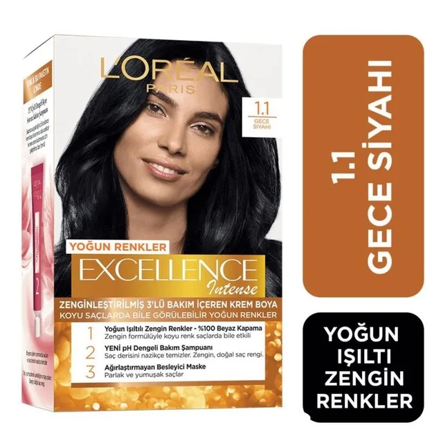 Loreal Excellence Intense краска для волос 1 плотный черный 248524311|Наборы ухода за волосами| |