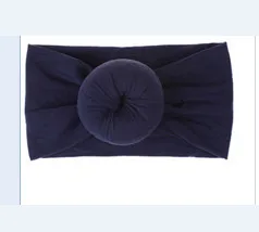 Повязка на голову с пончиками для маленьких девочек цельный тюрбан нейлоновые