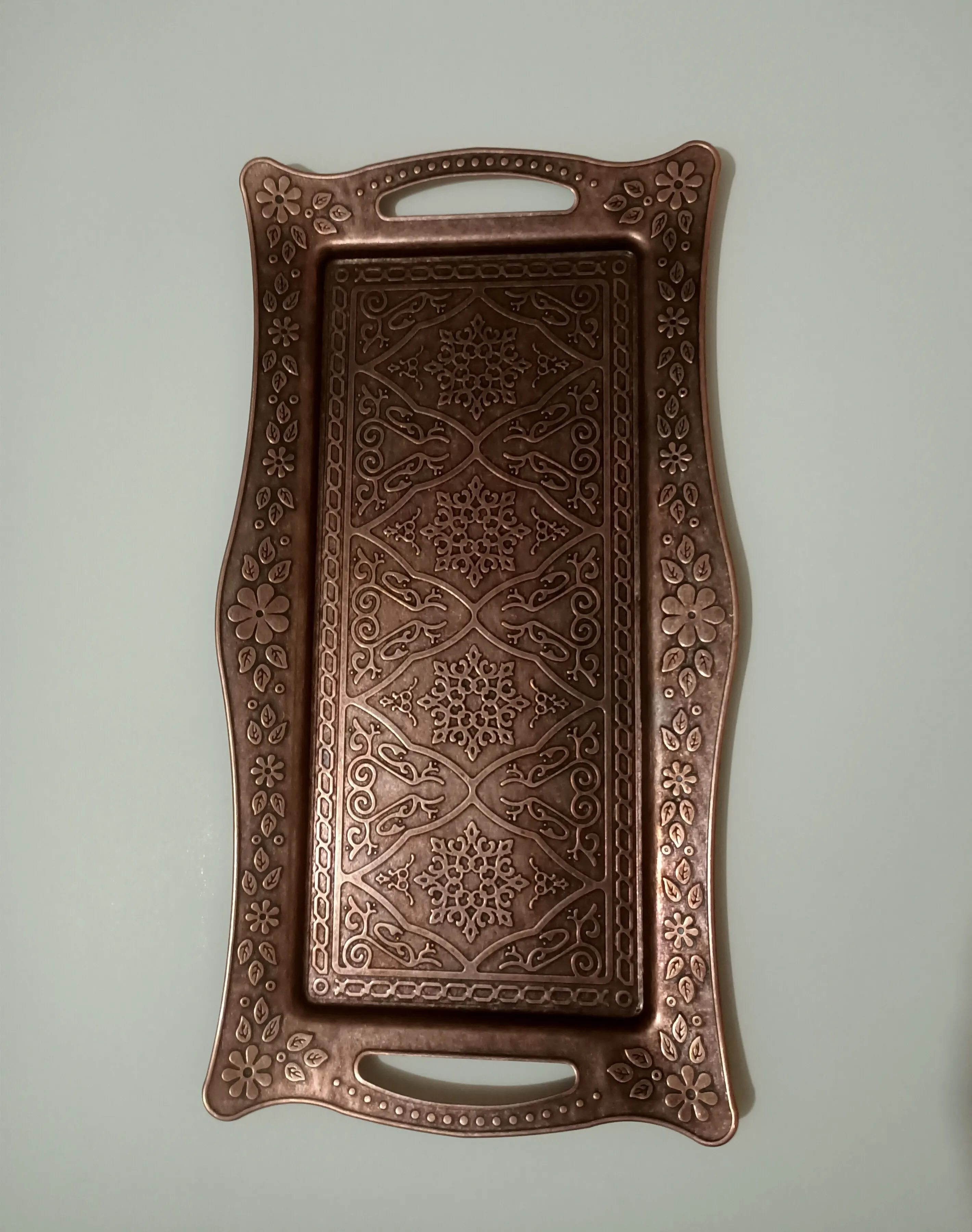

Copper Tea Coffee Tray Decorative Kitchen Tools Material Design Home Accessories Classical House