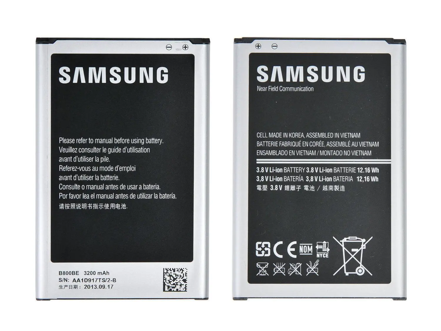 Аккумулятор Samsung Note 3 N9000 B800BE 3200 мАч. | Мобильные телефоны и аксессуары