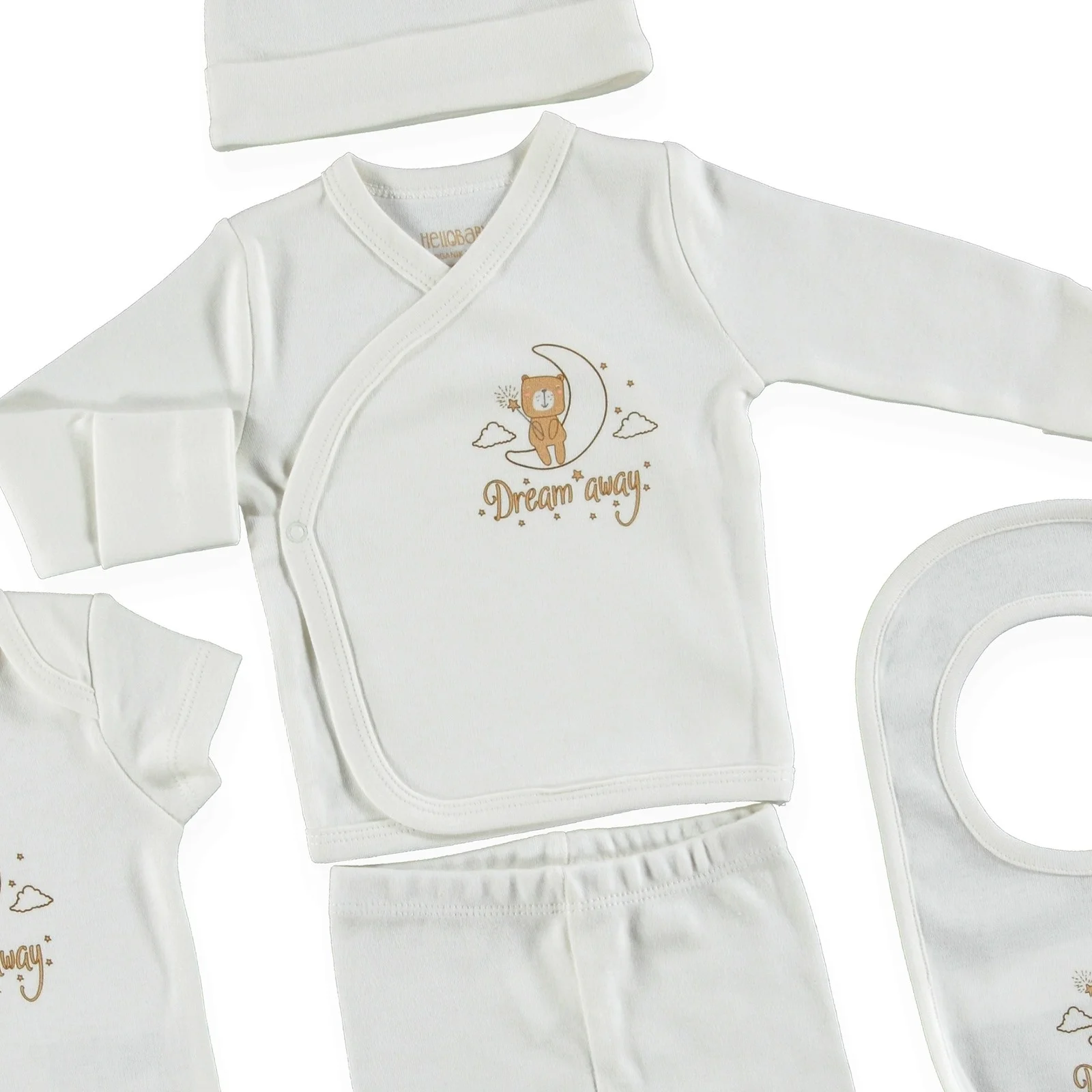 Ebebek HelloBaby органический пакет для новорожденных в коробке 5 шт. (Одежда мальчиков