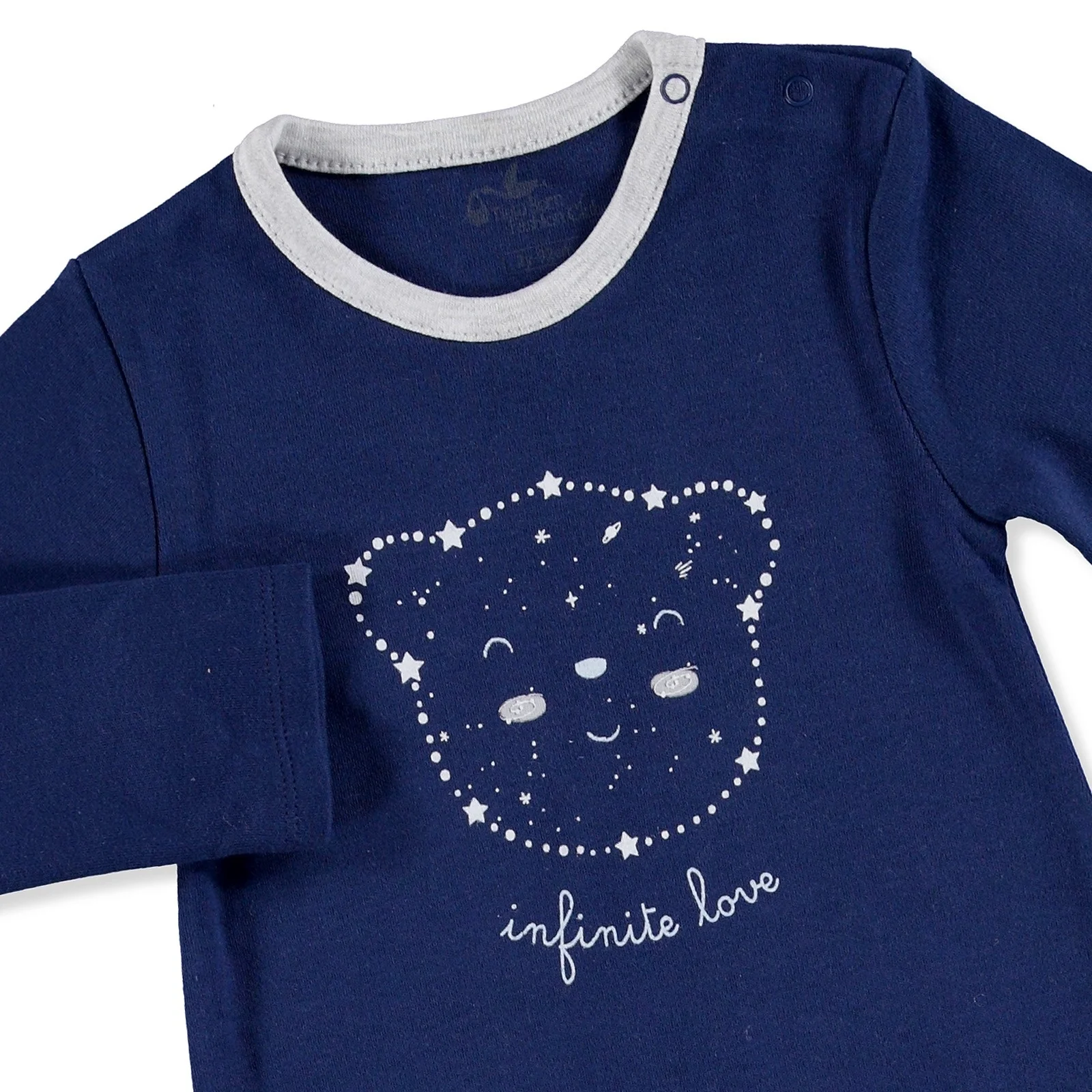 Ebebek новорожденный модный клубный Детский комбинезон с кнопками My Toy Bear Friend |