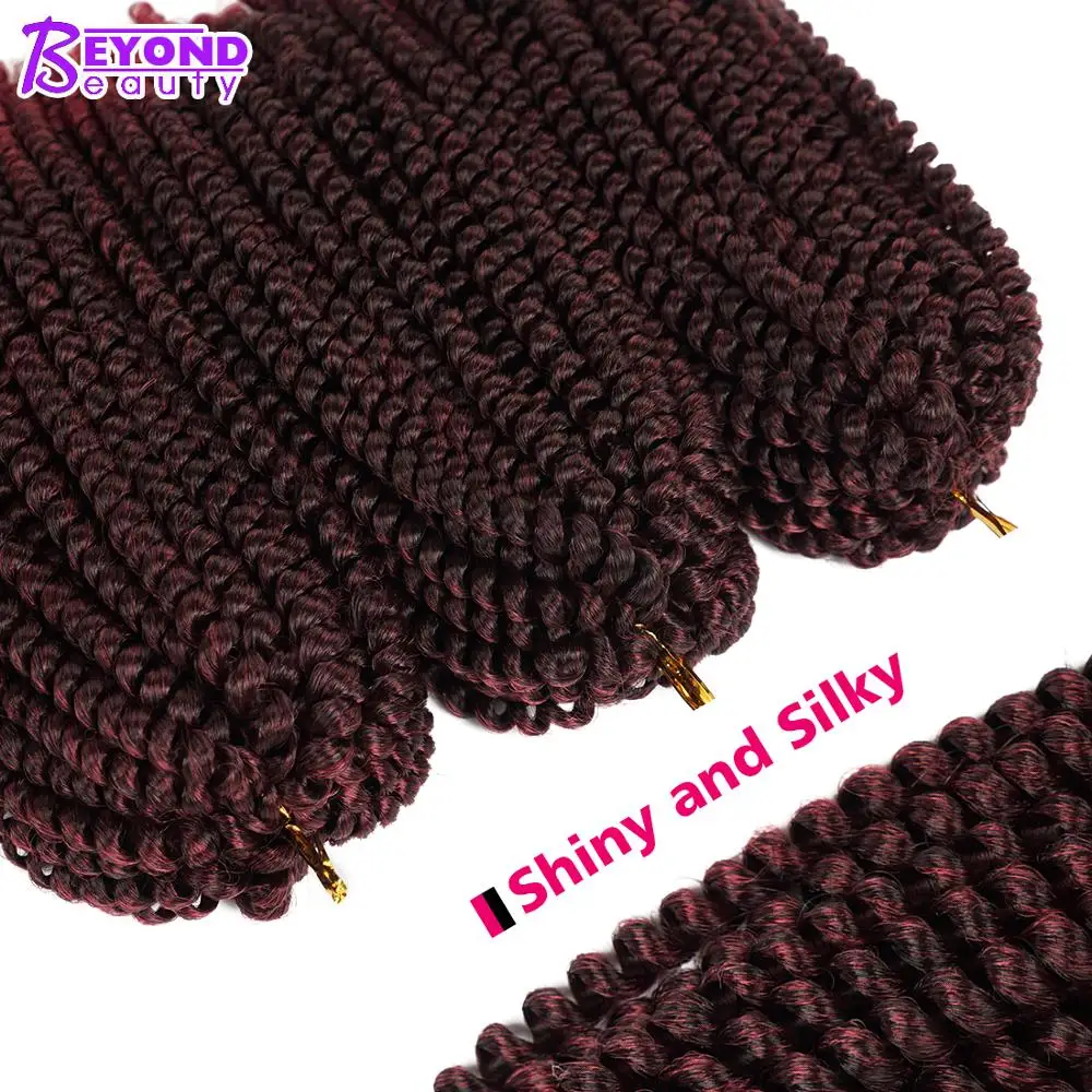 8Inch Ombre Spring Twist Crochet Hair Braids Passion Twist Faux Locs Curly Soft Dreads Dreadlocks For Black Woman Aigemei Afro