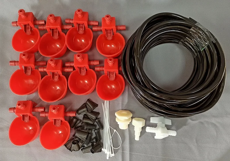 чашечные поилки для курицы перепела поилка птиц (готовый комплект 10 шт) | Дом и сад