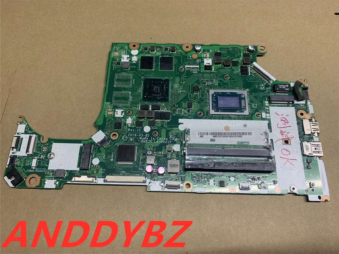 

FOR Acer Nitro an515-42 a315-41 dh5jv la-g021p motherboard NBGYB11006 TESED OK