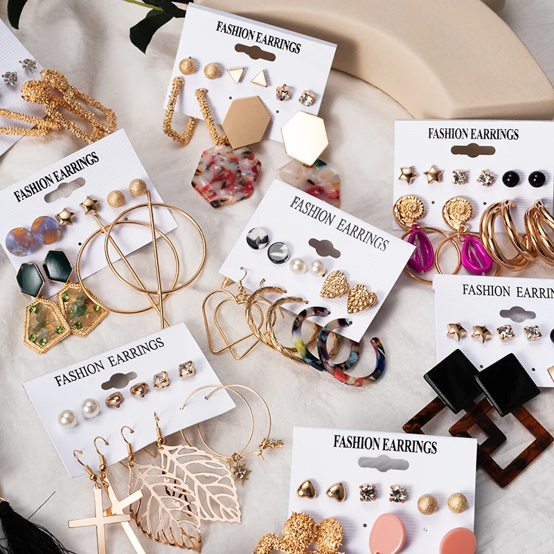 Новые яркие акриловые серьги-кольца в стиле ретро с кисточками большие золотые