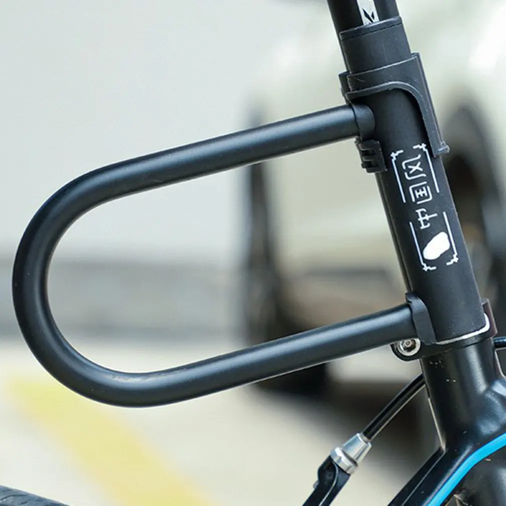 

Bicycle U Lock Road Bike Wheel Lock With 2 Keys Anti-Theft Safety Motorcycle Scooter Cycling Lock Bicycle Accessories