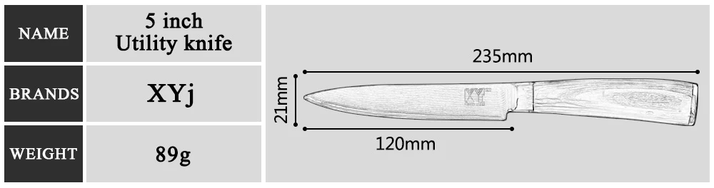 XYj VG10 Core 67 слой дамасской стали нож фрукты 2* утилита 2* Santoku разделочные нарезки шеф-повара кухонный нож набор нож для приготовления пищи