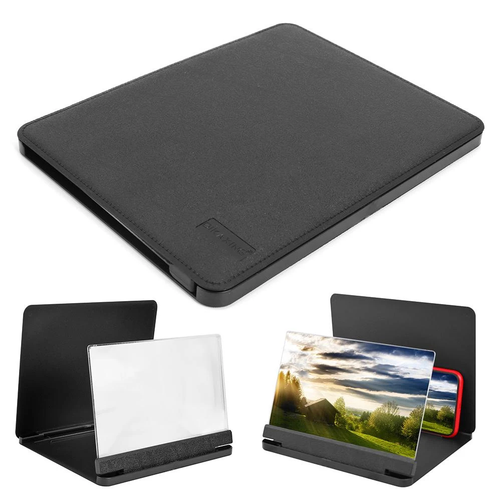 9 дюймовый кожа зерна Мобильный Телефон увеличитель экрана ультра тонкий высокой