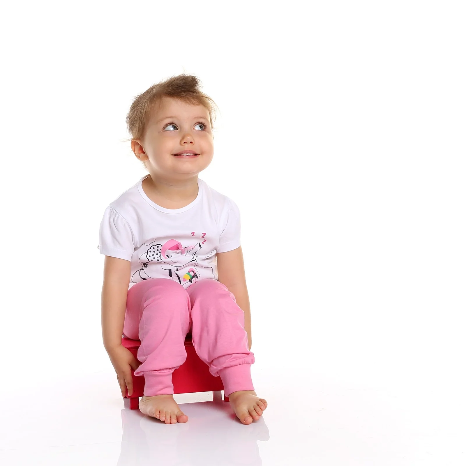Ebebek Fisher Price/Летний пижамный комплект со слоном для маленьких девочек| |